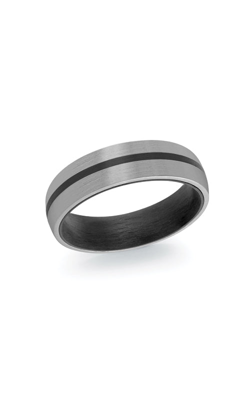 ITALGEM STEEL CF11 6MM RING CARBON FIBER