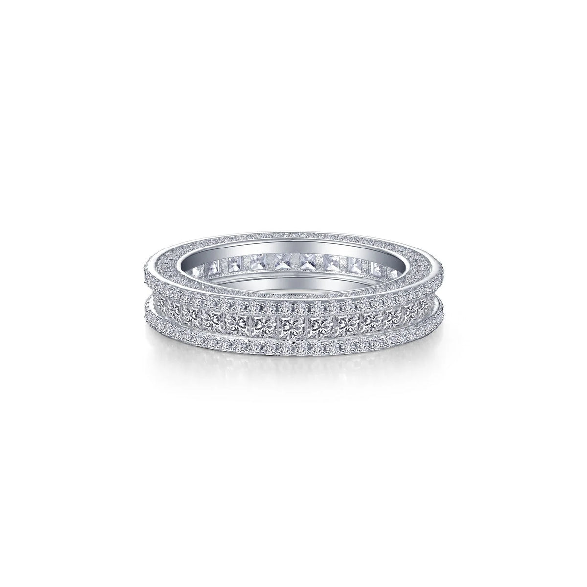 LAFONN R0521CLP 5.16 CTW Statement Princess-Cut Eternity Band