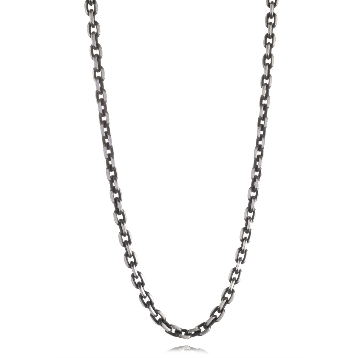 ITALGEM STEEL SBWN20  S.Steel black ip matte oval link chain