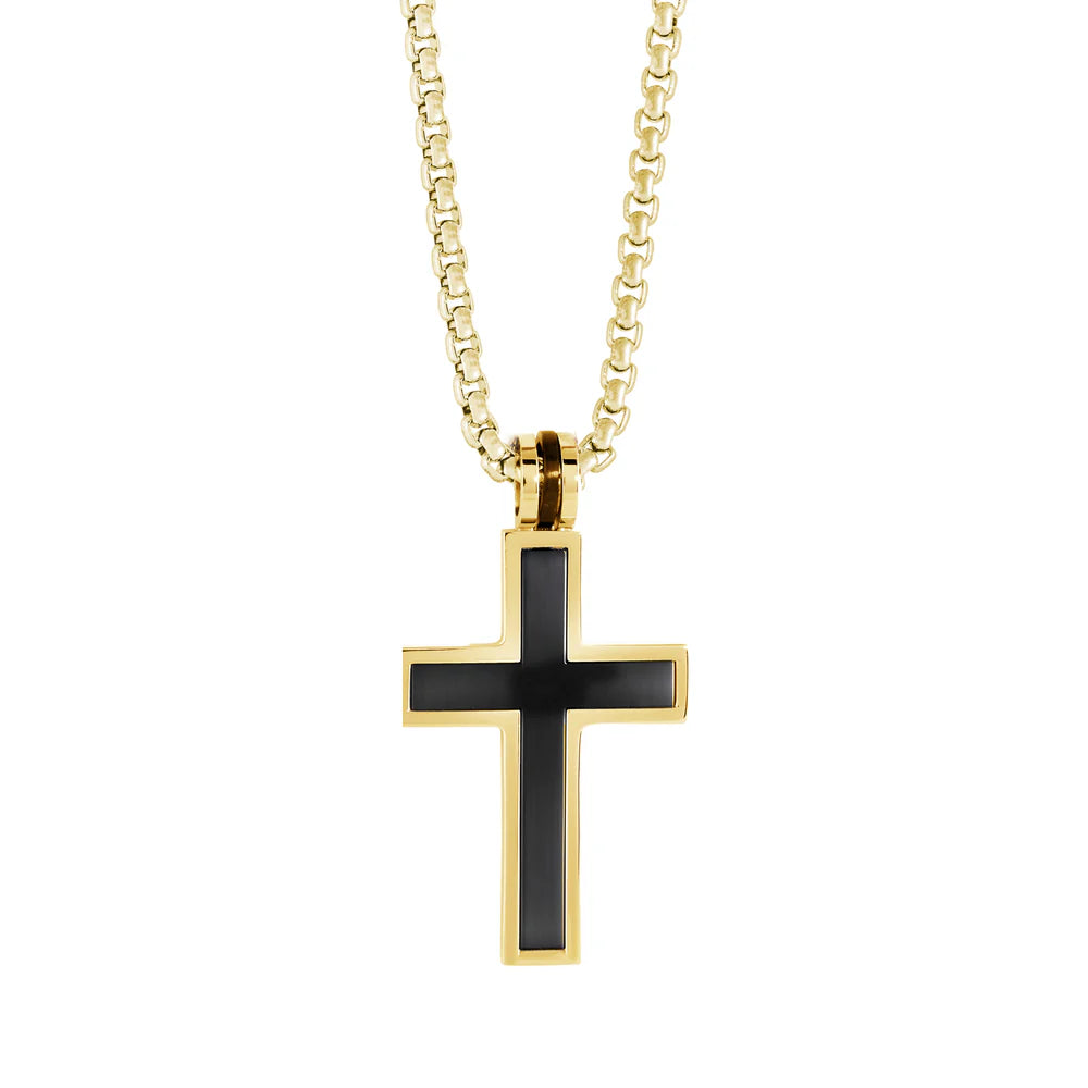 ITALGEM STEEL SC161  Cross Necklace