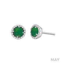 LAFONN BE001EMP00  May Birthstone Earrings