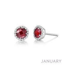 LAFONN BE001GNP00  January Birthstone Earrings