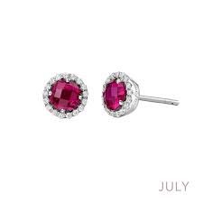 LAFONN BE001RBP00  July Birthstone Earrings