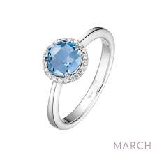 LAFONN BR001AQP07  March Birthstone Ring