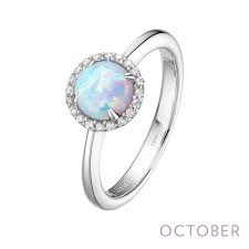 LAFONN BR001OPP07  October Birthstone Ring 6.00mm