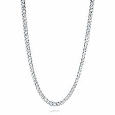 ITALGEM STEEL SBWN25  S.STEEL 6MM POLISHED CURB NECKLACE