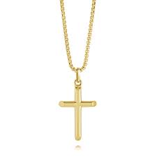 ITALGEM STEEL SC182-GO  Cross Necklace