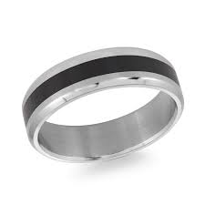 ITALGEM STEEL SMR10 S.STEEL BLACK-IP BEVEL-BAND