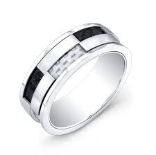 ITALGEM STEEL SMR9 S.Steel black cf white cf ring