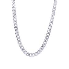 ITALGEM STEEL SPN28 S.STEEL POLISHED 4.6MM-CURB ANKLET