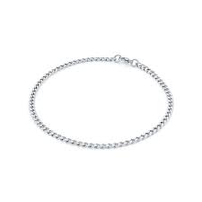 ITALGEM STEEL SPN33 S.STEEL 3.3MM POLISHED CURB ANKLET