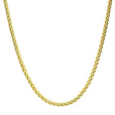 ITALGEM STEEL STTN18  Gold ip S.Steel clipper polished Necklace 22 + 2 ext