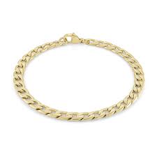 ITALGEM STEEL SYN57'  5MM DIAMOND-CUT CURB-BRACELRT