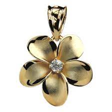 AMAURI GOLD AMAU316  14K PNDT FLOWER CZ