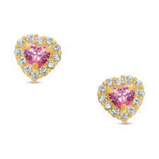 AMAURI GOLD AMAU358  14K HEART PINK/ WHITE