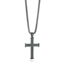 ITALGEM STEEL SC184-GU  Cross Necklace