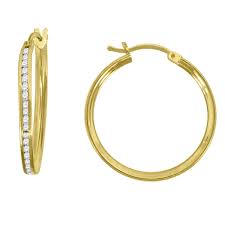 AMAURI GOLD AMAU323  10K CZ EARRINGS