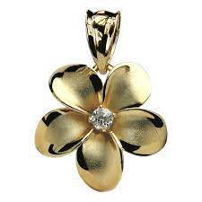 AMAURI GOLD AMAU359  14K FLOWER CZ