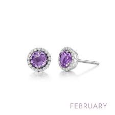 LAFONN  BE001AMP00  February Birthstone Earrings