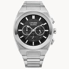 CITIZEN CA4580-50E  MEN ECO 200M WR50SS BRAC BLCK