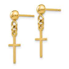 AMAURI GOLD AMAU33  1676SB 14K DANGLE CROSS